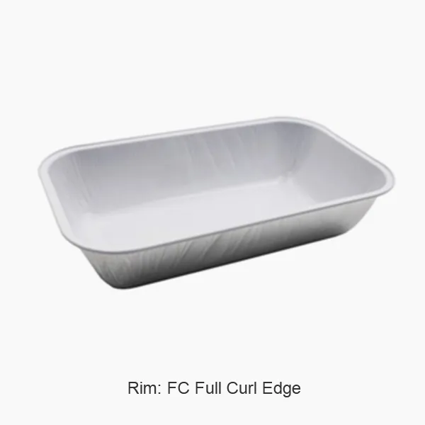 Contenitore in foglio di alluminio a bordo